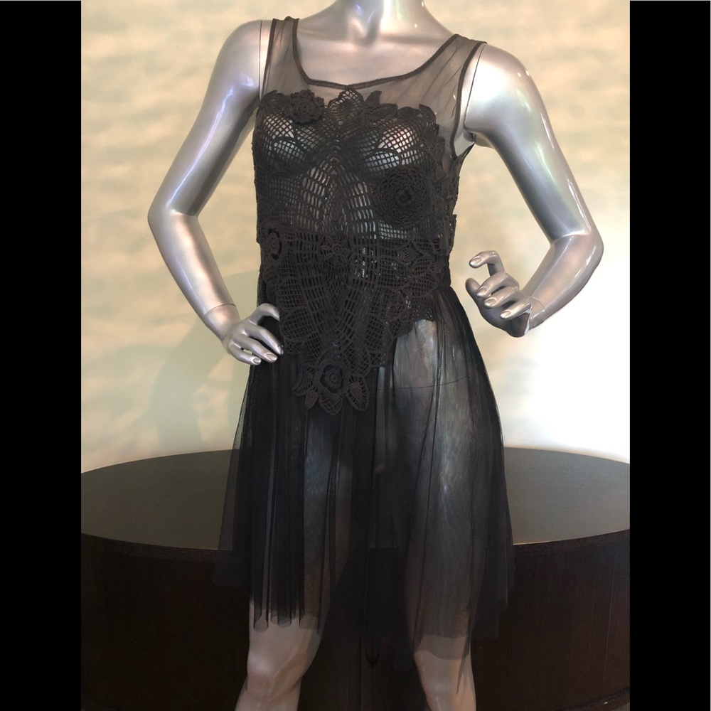 #7-Free People sheer mesh dress with embroidery